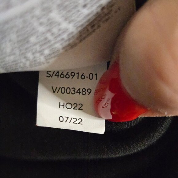 Athleta RetroPlush Velvet Crewneck Pullover Black Mixed Media Size L - Picture 12 of 12